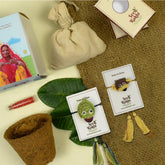 Kavach & Imali Seed Rakhi - Set of 2 Rakhi With Planter And Roli