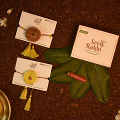 Sun & Maati 2 Seed Rakhis Basic Hamper
