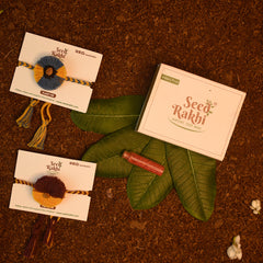 Saanjh & Wind Seed Rakhis Basic Hamper (Seed: Moong, Sonapatti, Brinjal)