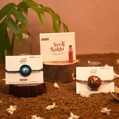 Madhu & Neel Nazar Battu 2 Seed Rakhis Basic Hamper