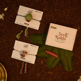 Kavach And Sword Beans Seed Rakhi - Set of 2 Plantable Rakhi