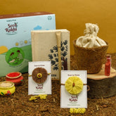 Turai & Amaltash Seeds 2 Seed Rakhis Premium Hamper with Diary & Pen