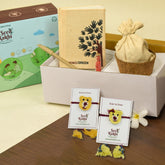 Plantable Rakhi, Planter, Diary & Pen (Yellow)