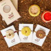 Moon, Sun and Dhavala Seed Rakhi Gift Hamper