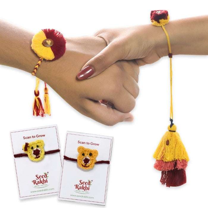 Eco Friendly Seed Rakhi Set Of 4
