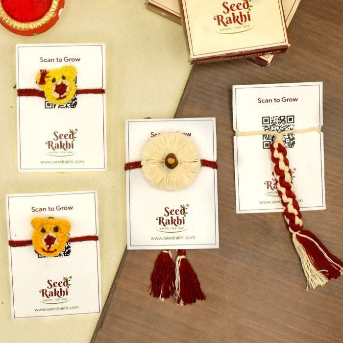 Seed Rakhi Pack Of 4 for Rakshabandhan