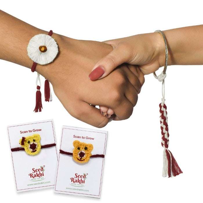 Seed Rakhi Pack Of 4 for Rakshabandhan