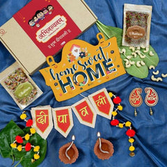 Bunting Clay Diwali Diya Wall Hanging with Mukhwas