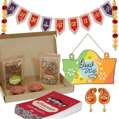 Bunting Clay Diwali Diya Wall Hanging with Mukhwas