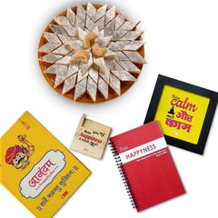 Home Decor Frame Diary Mandala Coloring Book Mukhwas with Cookie Box