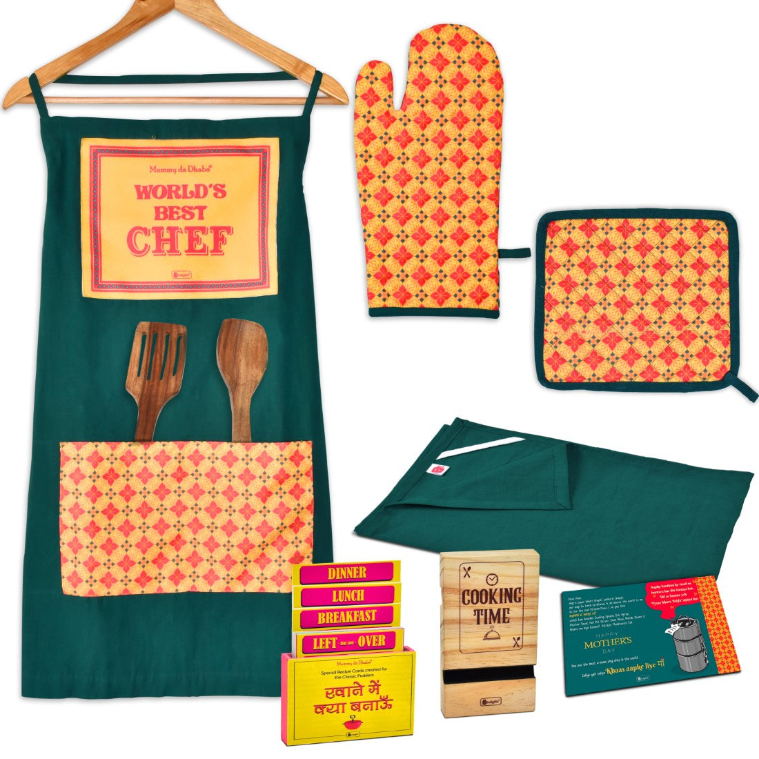 Mummy da Dhaba Rasoi Kit Green - Best Gift for Mom