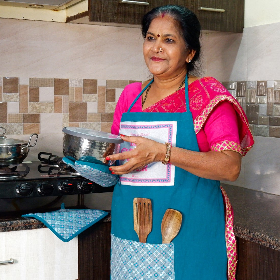 Mummy da Dhaba Rasoi Kit Blue- Best Gift for Mom