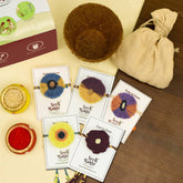 Seed Rakhi  For Brother With Planter, Diary & Pen (Multi)