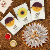 Seed Rakhi With Kaju Katali Box - Rakhi Combo