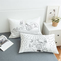 DIY Rain Pillow With Colors