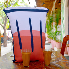 Chai Shape Cushion & Seed Rakhi