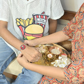 Junk Food Shape Cushion & Seed Rakhi - Set of 2