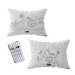 DIY Rain Pillow With Colors