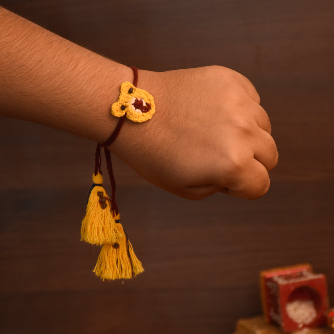 Eco Friendly Tiranga Rakhi (Yellow)