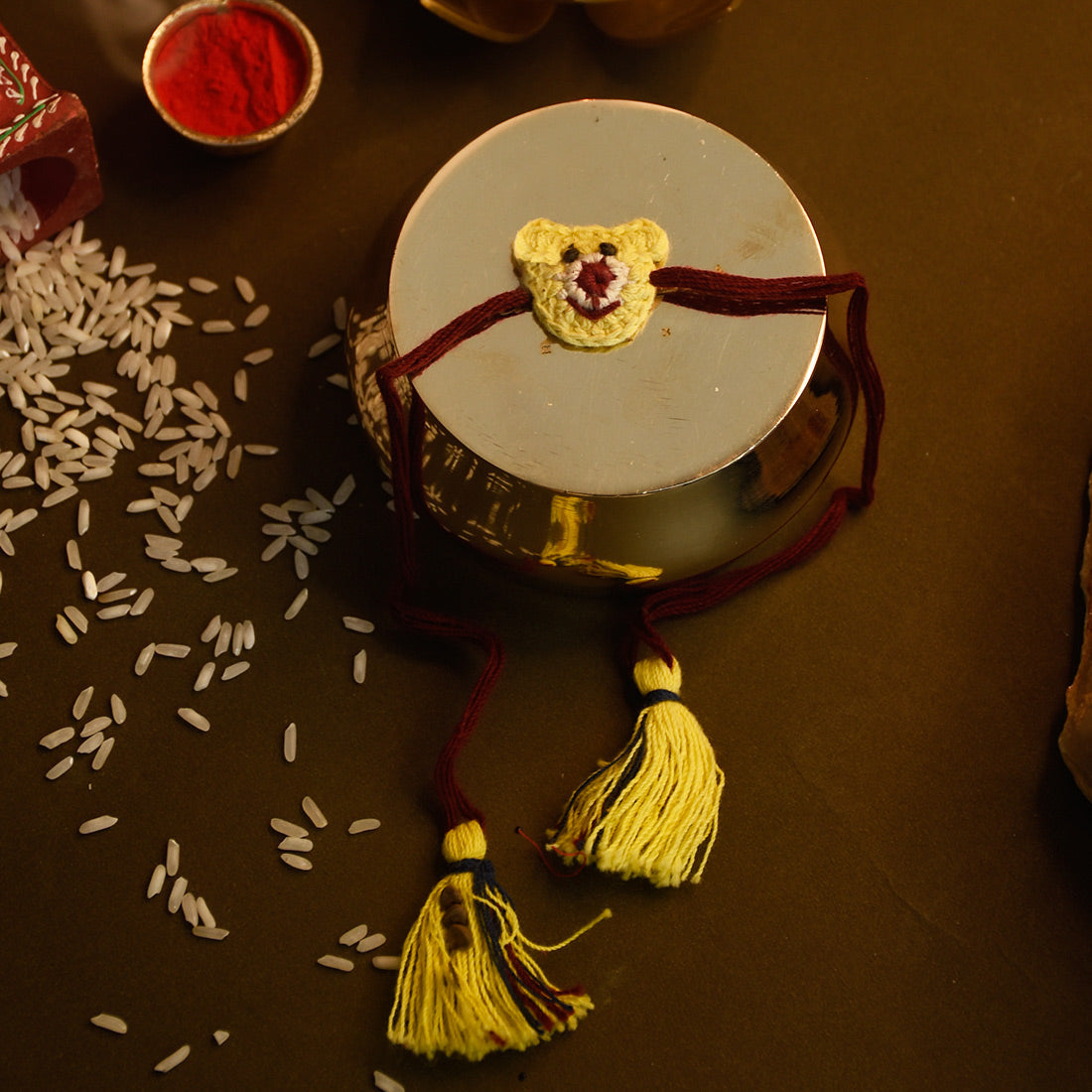 Eco Friendly Tiranga Rakhi (Yellow)