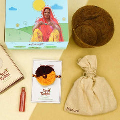 Saanjh Seed Rakhi with Planter Gift Hamper