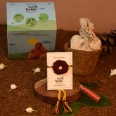Seed Rakhi For Brother With Planter, Manual, Roli (Red)