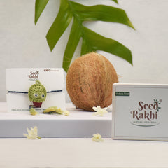 Eco-Friendly Plantable Frog Shape Seed Rakhi With Roli
