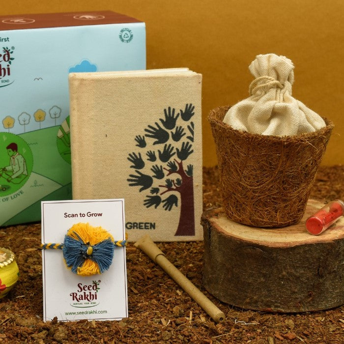 Wind Plantable Seed Rakhi with Planter and Diary