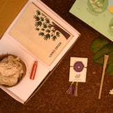 Eco-Friendly Bhindi Seeds Plantable Seed Rakhi with Planter, 1 Diary & Pen