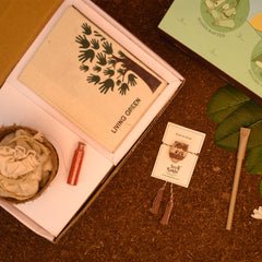 Eco-Friendly Plantable Dog Shape Seed Rakhi with Planter, 1 Diary & Pen