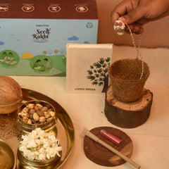 Eco-Friendly Plantable Dog Shape Seed Rakhi with Planter, 1 Diary & Pen