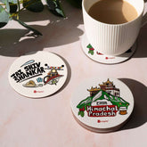 Himachal Pradesh - Souvenir Coaster Cum Fridge Magnets - Discovering India