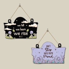 Inspiring Beings Mini Wall Hanging Board Printed MDF Wall Hanging, Wall Hanging Decorative Item