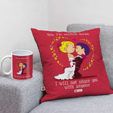 I'm Selfish Because I Will Not Share You With Anyone Love Quote Cushions & Mug Set For Girlfriends & Boyfriends