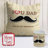 Love You Dad Cushion & Mug Combo