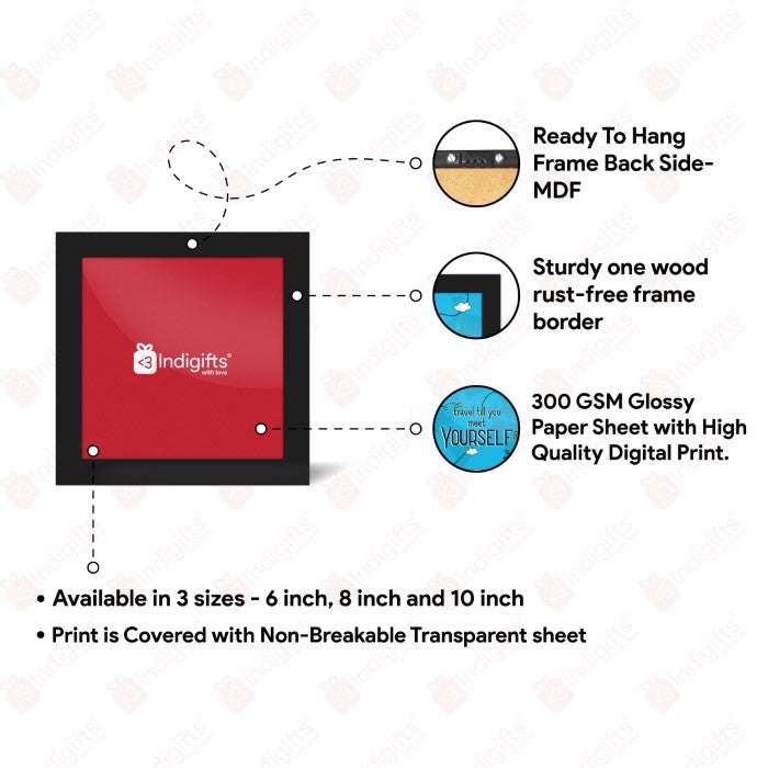 Ethnic Design Travel Printed Set of 2 Poster Frames
