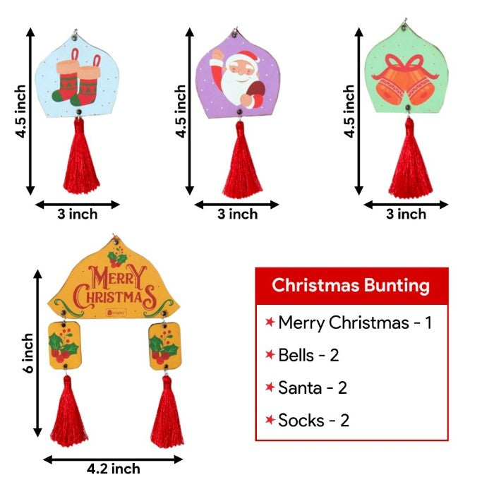 Tasseled Bunting Christmas Trinket