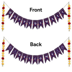 Diwali Hamper with Fairy Lights, Laxmi Ganesh Stand & Rangoli