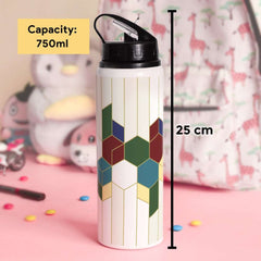 Indigifts Customised Aluminium Sipper Water Bottle (750ml): Love-themed Gift for Office and Valentine's