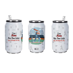 Cricket Love Boyfriend Personalised Sipper Can With Lid And Straw - 350 ML