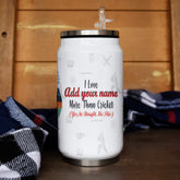 Cricket Love Girlfriend Personalised Sipper Can With Lid And Straw - 350 ML