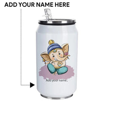 Gannu Printed Customized Steel Sipper Can 350 Ml