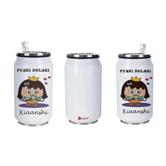 Pyari Dulari Printed Customized Steel Sipper Can 350 Ml