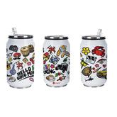 Good Morning Design  doodle art steel sipper can - Discovering India