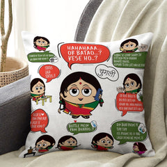 Mom Dialogue Printed Cushion, Wall Hanging, Ceramic Coffee Mug and Instruction Board For Mothers Day Gift