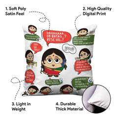 Mom Dialogue Printed Cushion, Wall Hanging, Ceramic Coffee Mug and Instruction Board For Mothers Day Gift