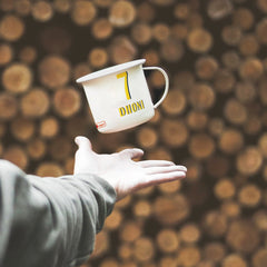 Cricket Dhoni Printed Enamel Mug -250 ML