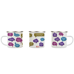 Gali Cricket Quotes Printed Enamel Mug - 250 ML