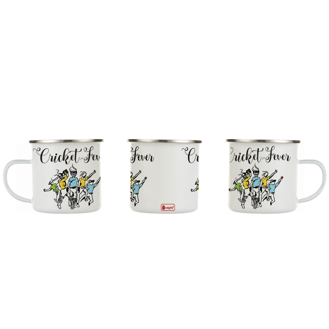 Cricket Fever Printed Enamel Mug - 250 ML