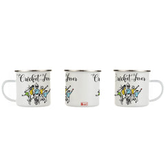 Cricket Fever Printed Enamel Mug - 250 ML